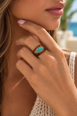 Tortoise Amazonite Ring