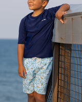Navy Blue Short Sleeve Sun Shirt