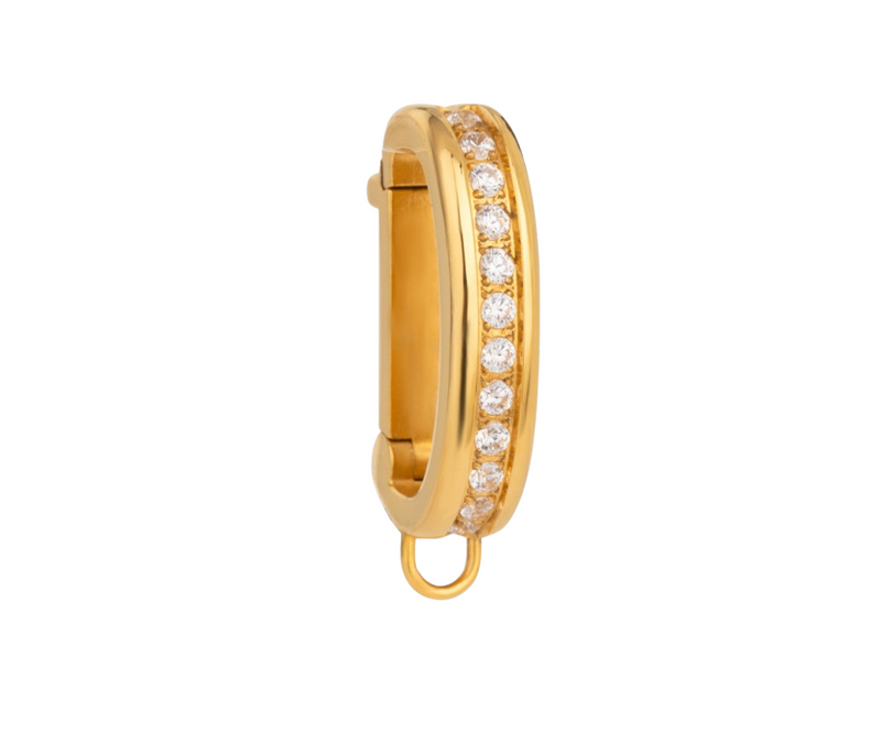 Large Zirconia Band Clasp