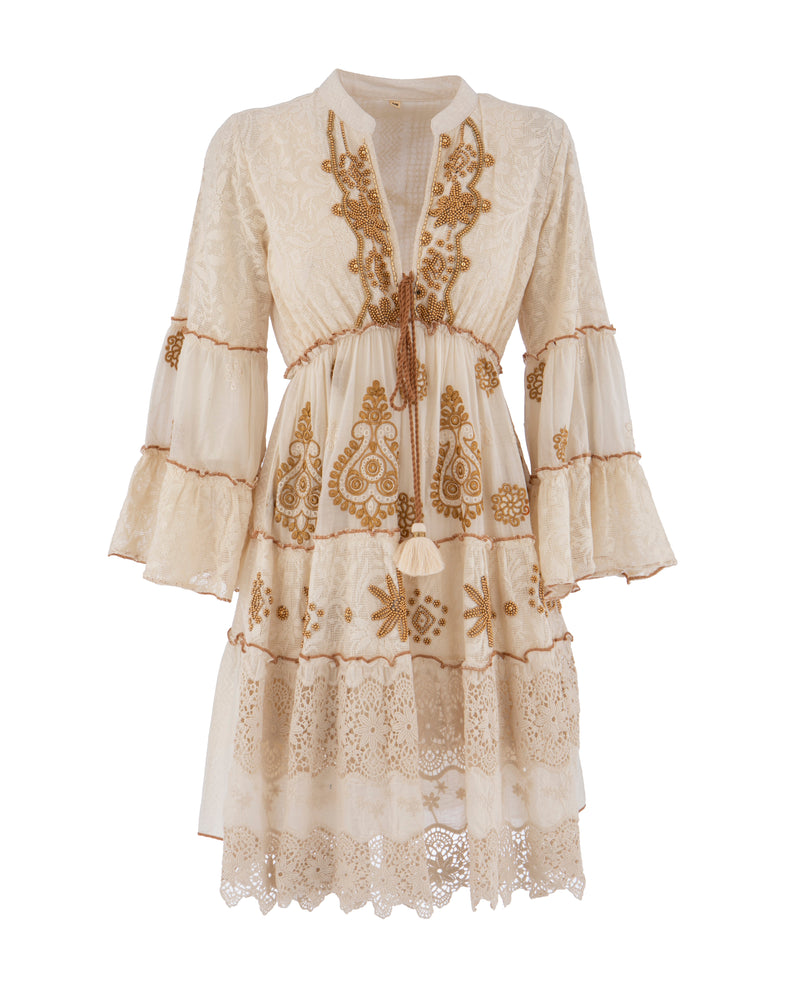Fiorella Beige Dress