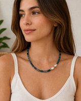 Cloud Necklace Blue Teal