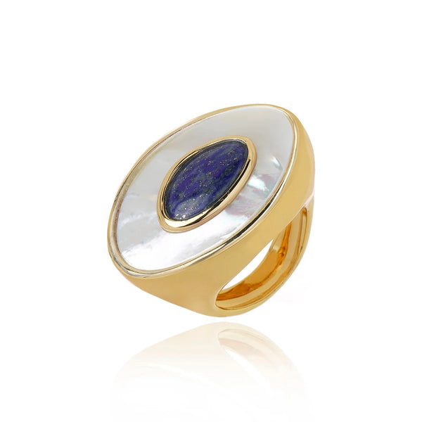 Poet Ring - Mother of Pearl