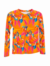 Orange Bloom RashGuard