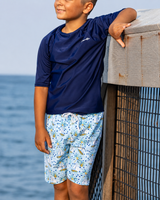 Navy Blue Short Sleeve Sun Shirt