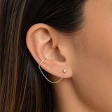 Olivia Chain Stud Ear Cuff