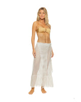 Lattice Wrap Maxi Skirt
