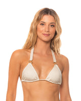 Luxe Leafy Off-White Top