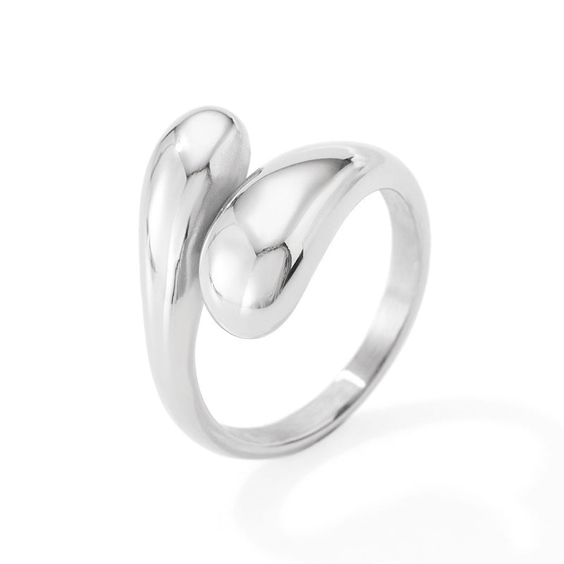 Double Teardrop Ring