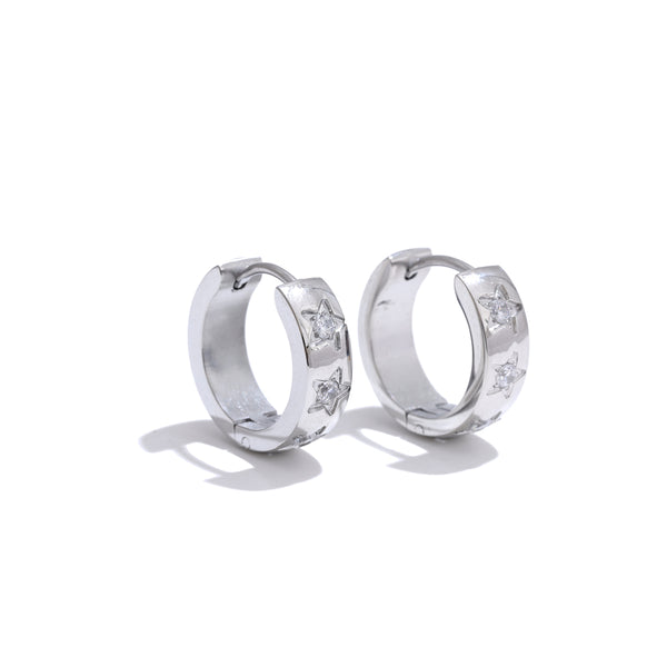 Star Huggie Earrings