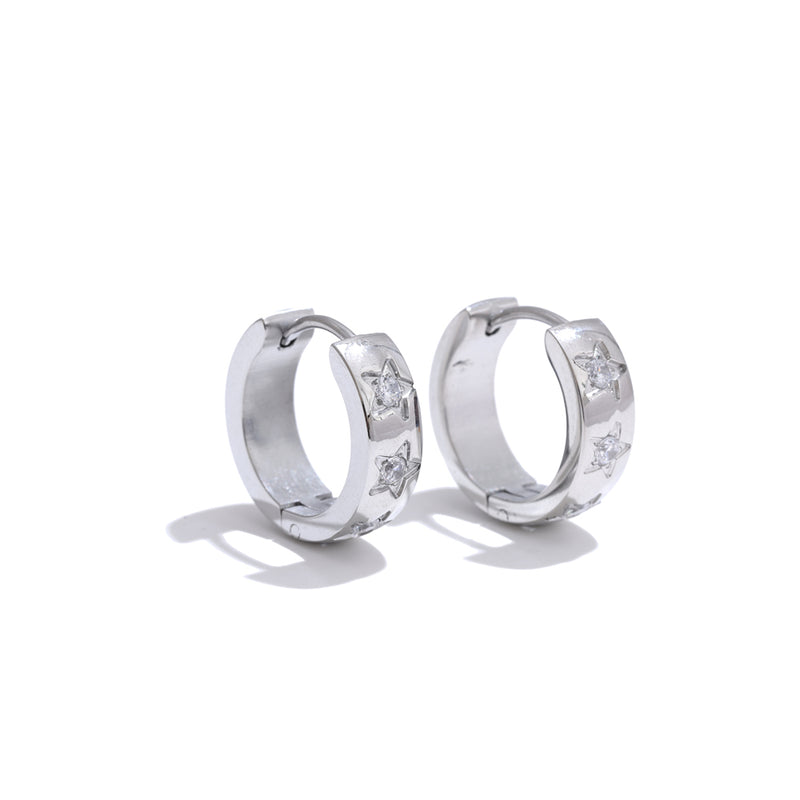 Star Huggie Earrings