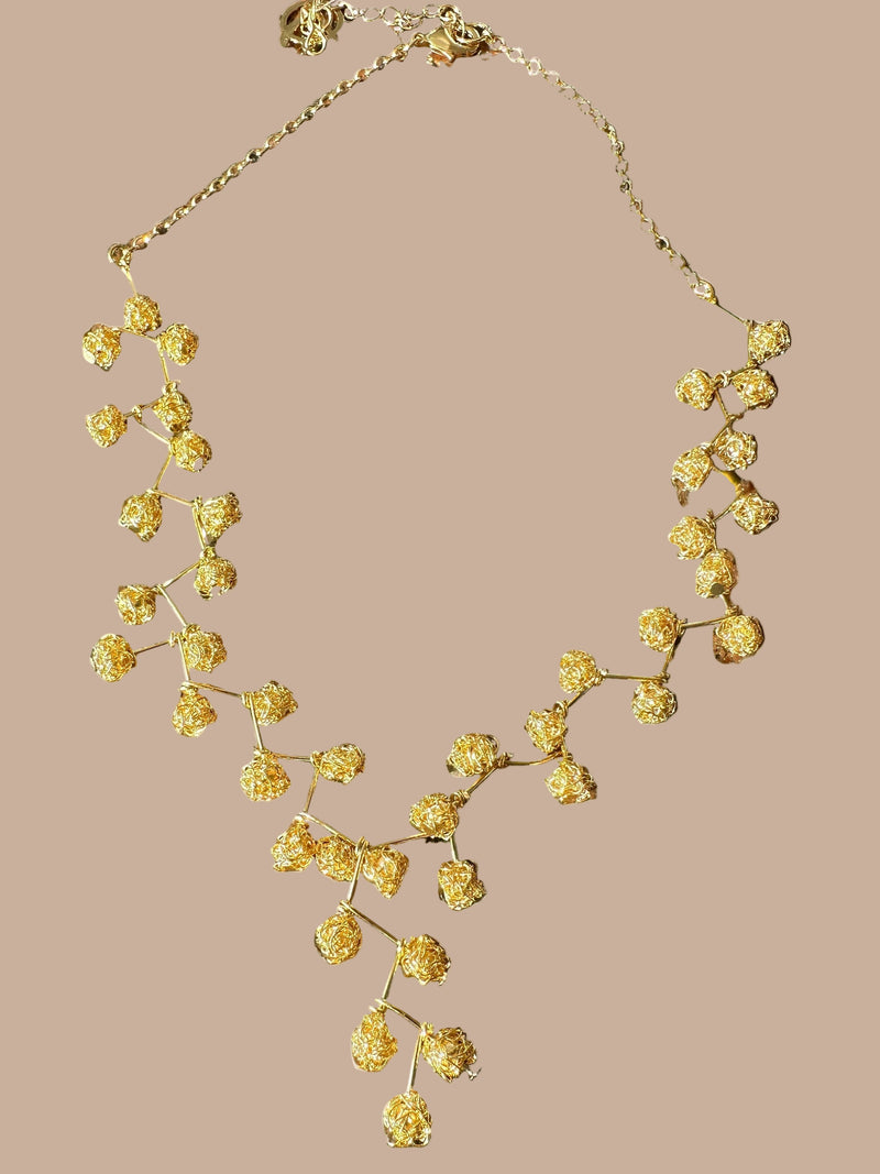 Gold Grape Vine Necklace