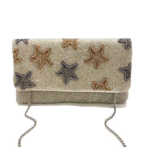 Cosmic Beaded Clutch