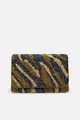 Heather Beaded Clutch