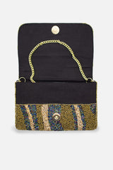 Heather Beaded Clutch