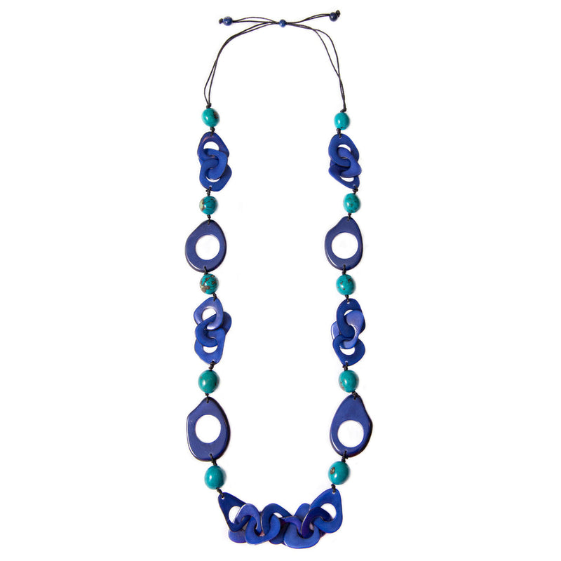 Aranza Flower Necklace - Turquoise