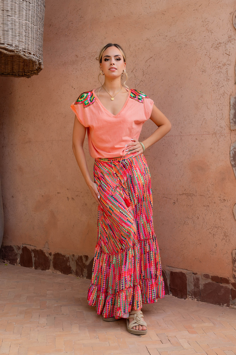 Julia Print Skirt