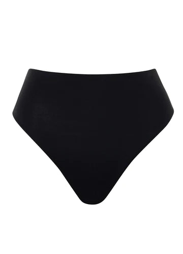 Ink Black Sully High Rise/High Leg Bikini Bottom