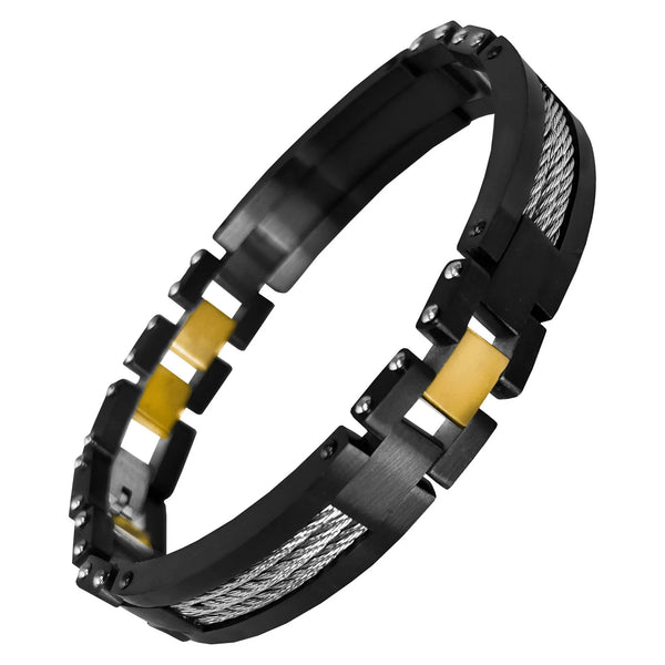 Stainless Steel Bracelet with Cable