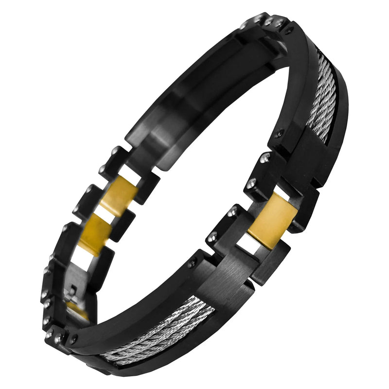 Stainless Steel Bracelet with Cable