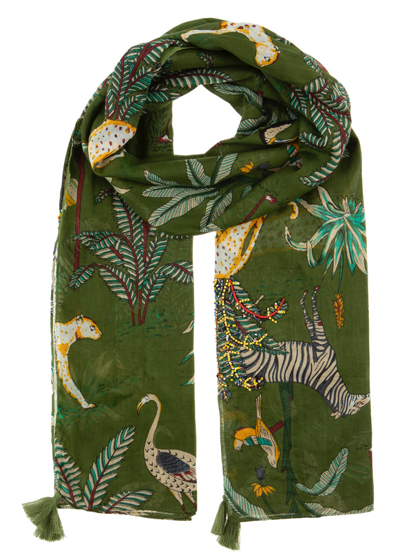 Firenze Scarf - Military Green