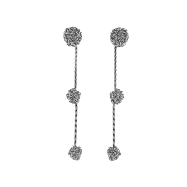 Silver Dome Earrings