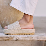 Del Mar Gold Speckle Sandals