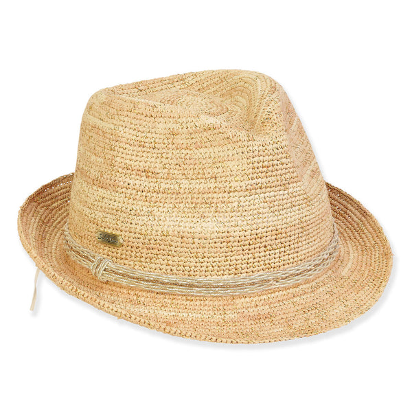 Alina Raffia Fedora Hat