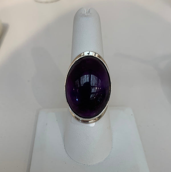 Amethyst Oval Ring