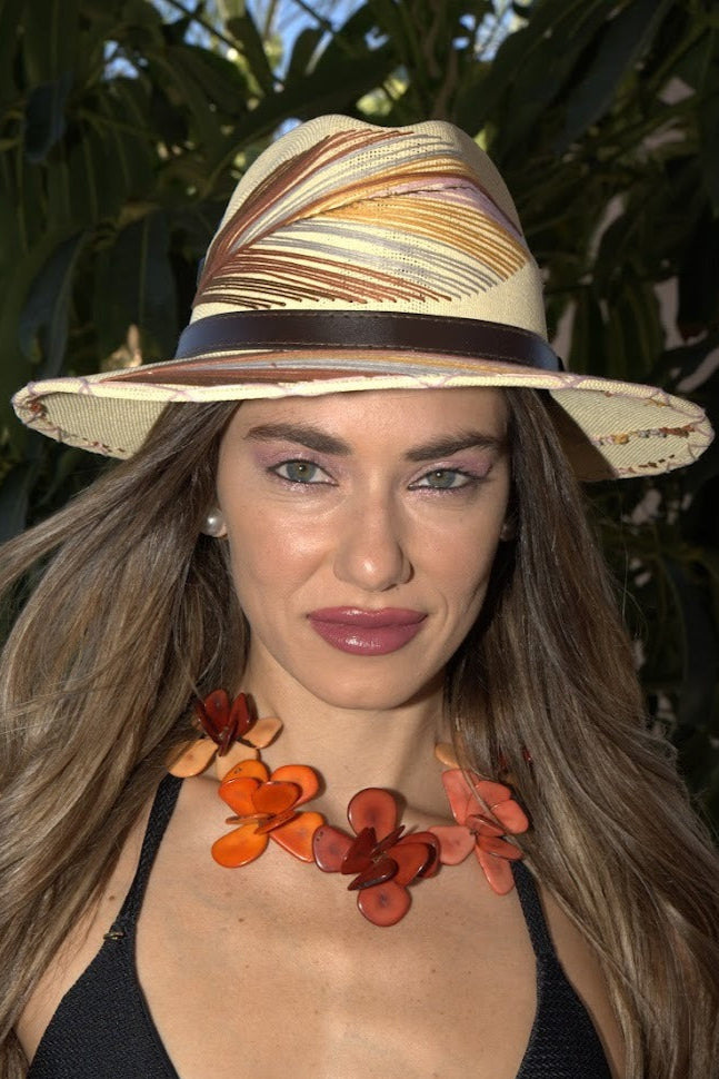 Pluma Embroidered Hat