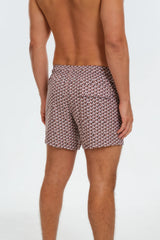 Geo Brown Swim Trunks