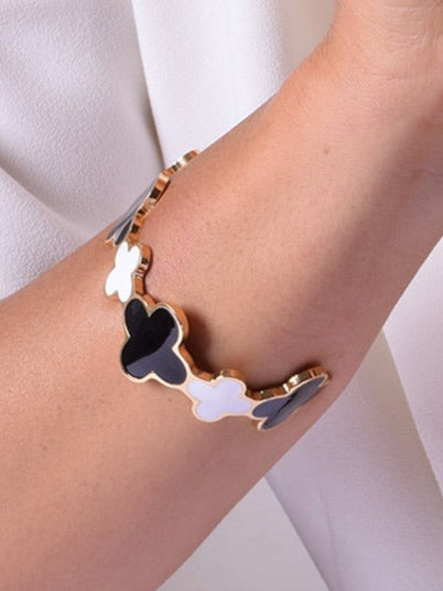 Quarterfoil Cuff Bracelet