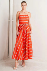 Sunset Stripe Dress