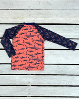 Shark Bite Long Sleeve Sun Shirt