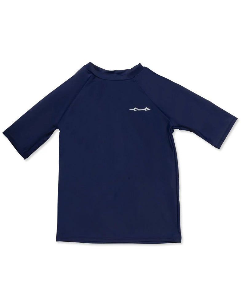 Navy Blue Short Sleeve Sun Shirt