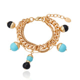 San Marco Bracelet - Turquoise and Black