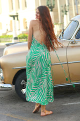 Open Back Patrice Zebra Dress