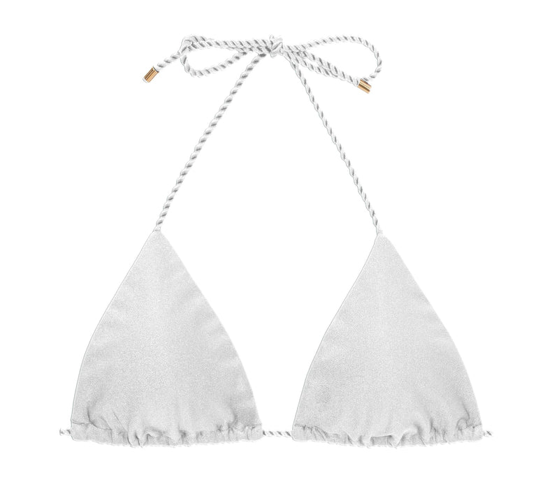 Shimmer White Tri-Rope Top
