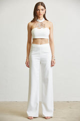 Amalia White Pant Set