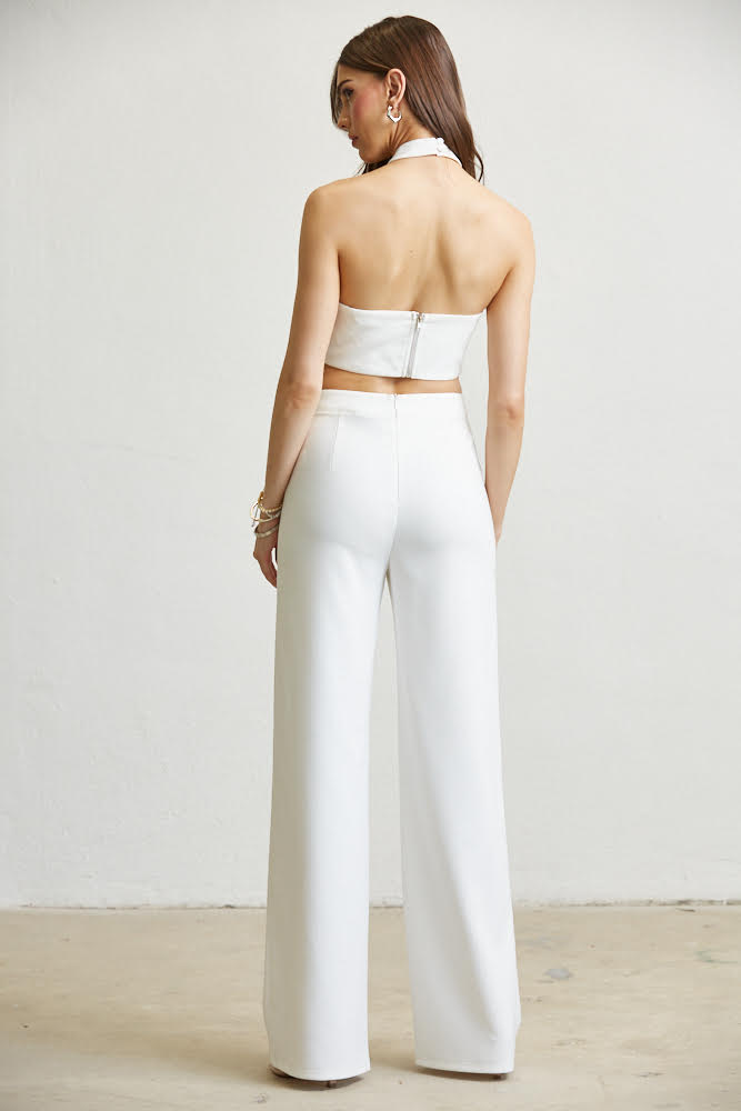 Amalia White Pant Set