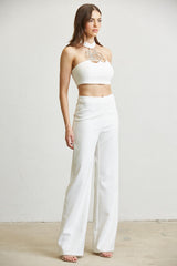 Amalia White Pant Set