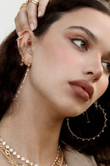 Agnes Diamond Hoop Earrings