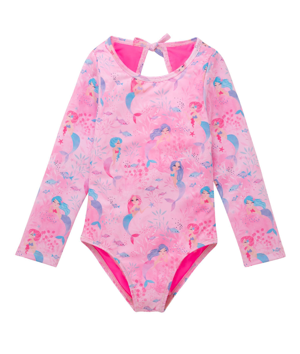 Mermaid Long Sleeve Girls One Piece – Alaire Resortwear