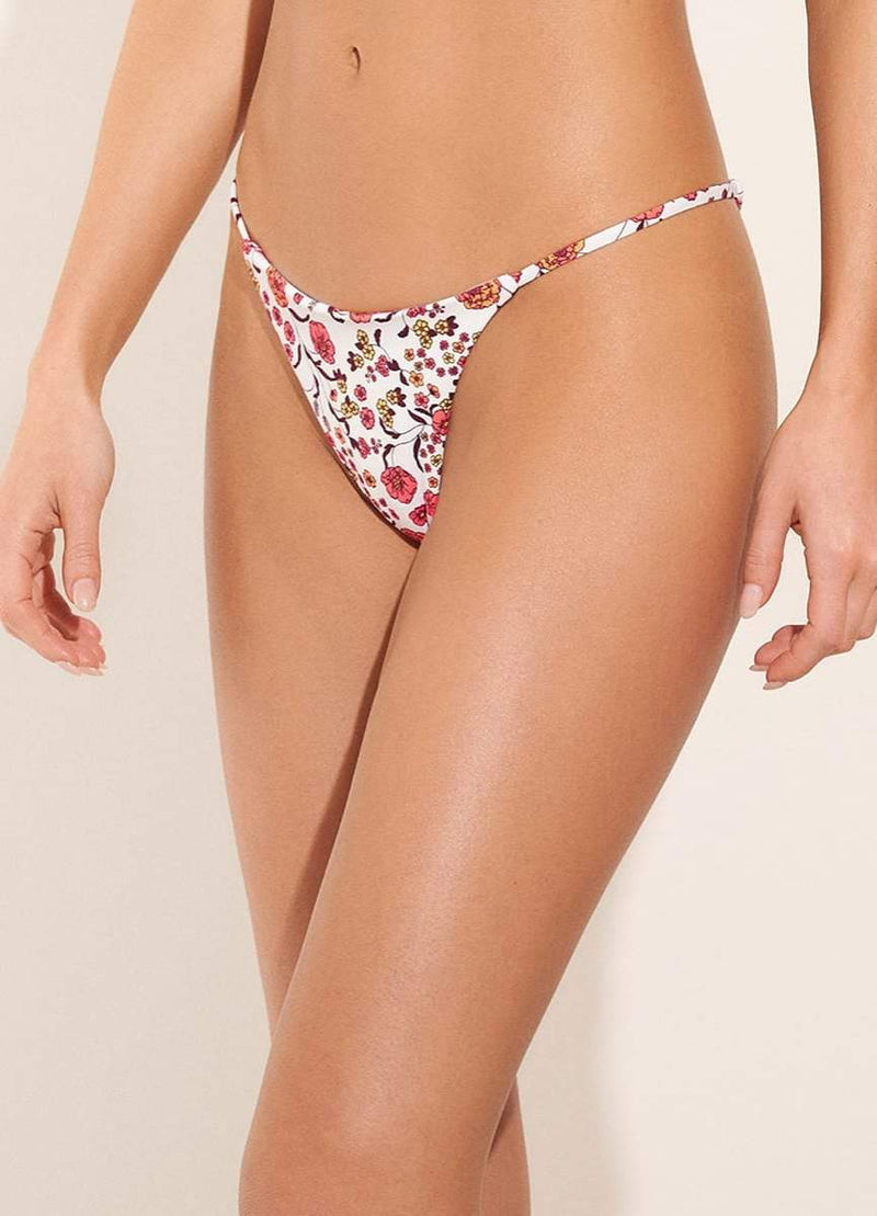 Wild Flower Micro Mini Single Strap Bikini Bottom