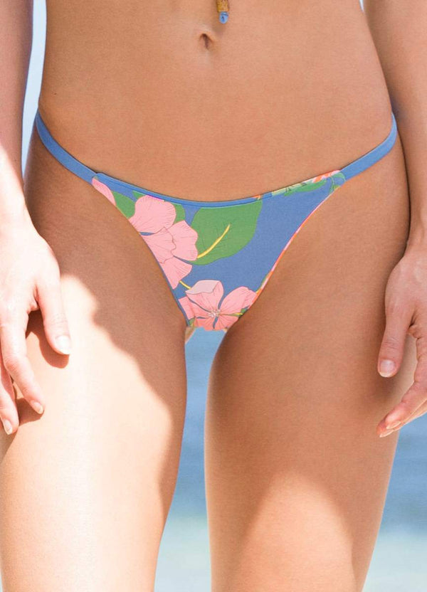 Maya Blue Micro Mini Single Strap Bikini Bottom