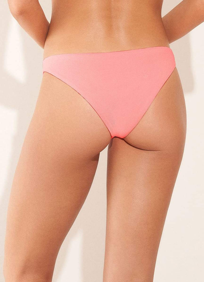Coral Peony Flirt Thin Side Bikini Bottom