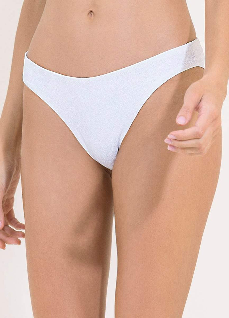 White Cotton Sublimity Classic Bikini Bottom