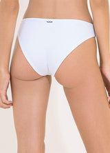 White Cotton Sublimity Classic Bikini Bottom