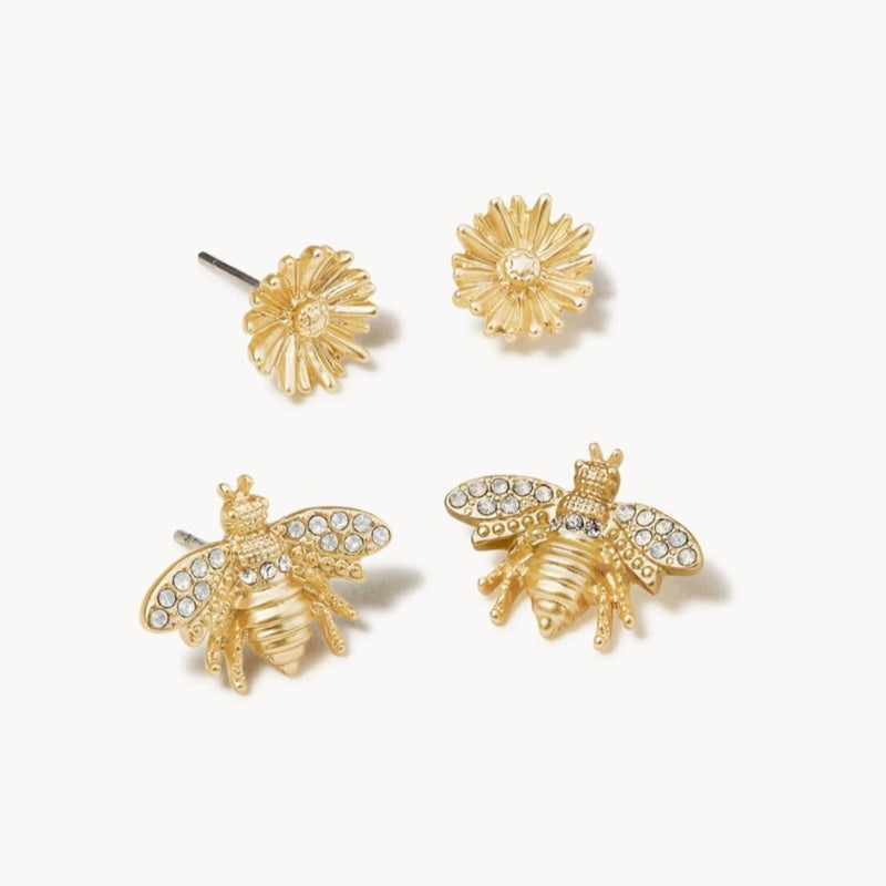 Daisy Picnic Stud Earrings Set