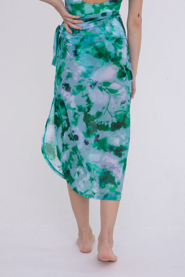 Tie-Dye Maxi Sheer Sarong