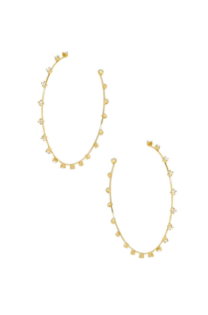 Agnes Diamond Hoop Earrings